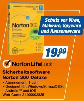 Expert NortonLifeLock Sicherheitssoftware Norton 360 Deluxe Angebot