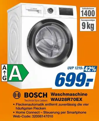 Expert BOSCH Waschmaschine WAU28R70EX Angebot