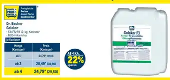 METRO Dr. Becher Galakor 10L Angebot