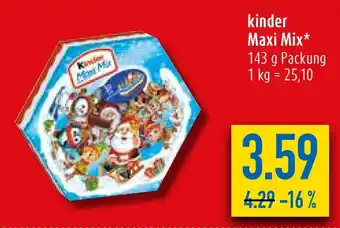 diska kinder Maxi Mix 143 g Angebot