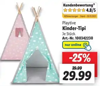 Lidl Playtive Kinder-Tipi Angebot