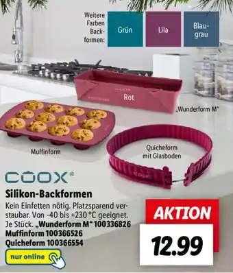 Lidl Coox Silikon-Backformen Angebot