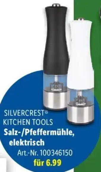 Lidl SILVERCREST KITCHEN TOOLS Salz-/Pfeffermühle, elektrisch Angebot