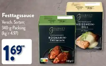 Aldi Nord Gourmet Finest Cuisine Festtagssauce 340 g Packung Angebot