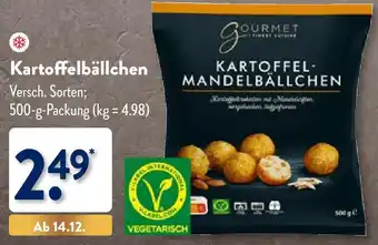 Aldi Nord Gourmet Finest Cuisine Kartoffelbällchen 500 g Packung Angebot