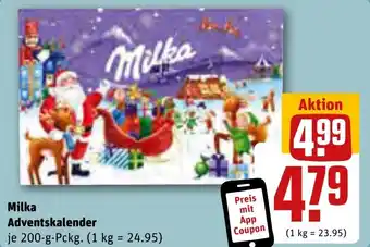 REWE Milka Adventskalender 200 g Pckg. Angebot