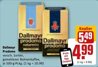 REWE Dallmayr Prodomo 500 g Pckg. Angebot