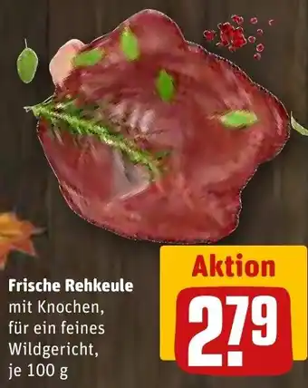 REWE Frische Rehkeule 100 g Angebot