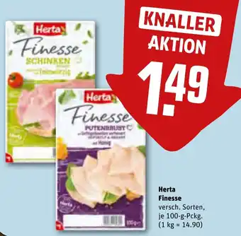 REWE Herta Finesse 100 g Pckg. Angebot