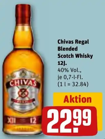 REWE Chivas Regal Blended Scotch Whisky 12J. 0,7 L-Fl. Angebot