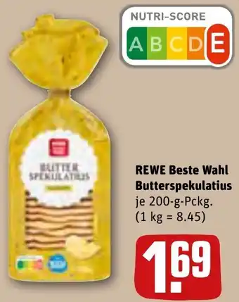 REWE REWE Beste Wahl Butterspekulatius 200 g Pckg. Angebot