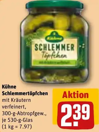 REWE Kühne Schlemmertöpfchen 530 g Glas Angebot