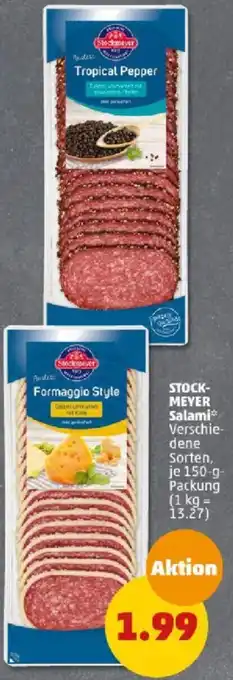 PENNY STOCKMEYER Salami 150 g Packung Angebot