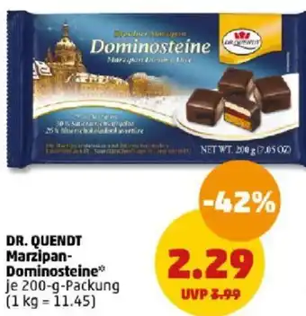 PENNY DR. QUENDT Marzipan-Dominosteine 200 g Packung Angebot