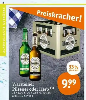 tegut Warsteiner Pilsener Oder Herb Angebot