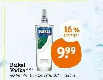 tegut Baikal Vodka Angebot