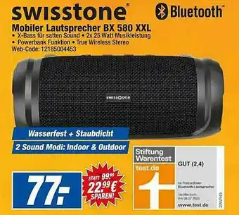 HEM Expert Swisstone Mobiler Lautsprecher Angebot