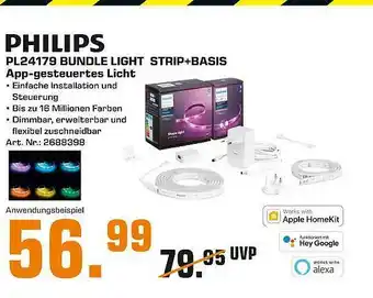 Saturn Philips Pl24179 Bundle Light Strip+basis App-gesteuertes Licht Angebot