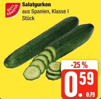 Edeka Frischemarkt Gut & Günstig Salatgurken Angebot