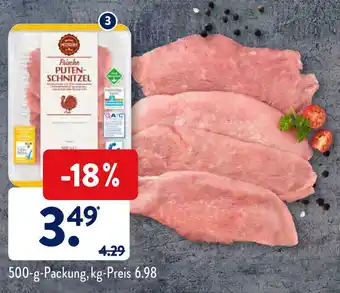 Aldi Süd Meine Metzgerei Putenschnitzel 500g Angebot