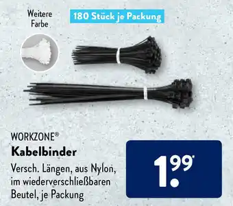 Aldi Süd Workzone Kabelbinder Angebot