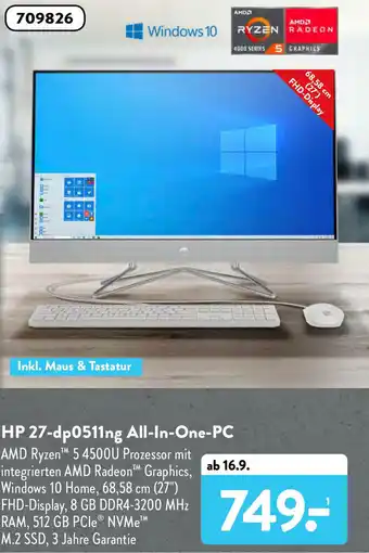 Aldi Süd HP 27-dp0511ng All in One PC Angebot