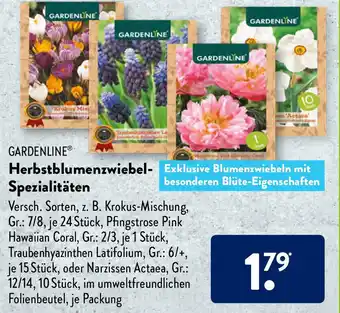 Aldi Süd Gardenline Herbstblumenzwiebel Spezialitäten Angebot