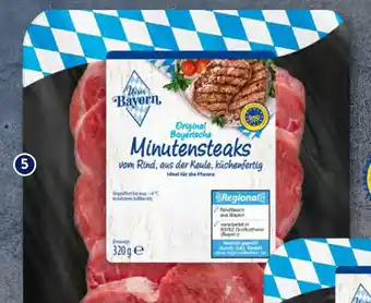 Aldi Süd Unser Bayern Minutensteaks 320g Angebot