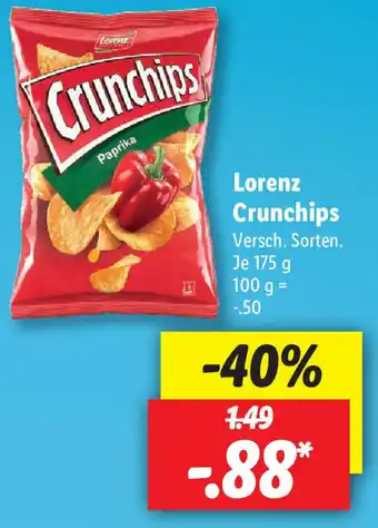 Lidl Lorenz Crunchips 175g Angebot