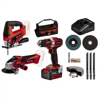 toom Baumarkt Einhell akku-maschinen-set 'power x-change te-tk 18/3 li kit (js+cd+ag)' Angebot