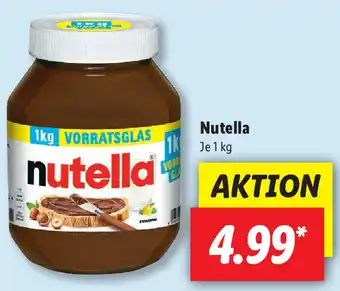 Lidl Nutella 1kg Angebot