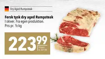 CITTI Markt Fersk tysk dry aged Rumpsteak 500g Angebot