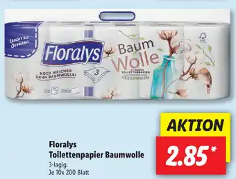 Lidl Floralys Toilettenpapier Baumwolle Angebot