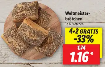 Lidl Weltmeisterbrötchen Angebot