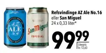 CITTI Markt Refsvindinge AZ Ale No.16 eller San Miguel 24 x 0,33 liter Angebot