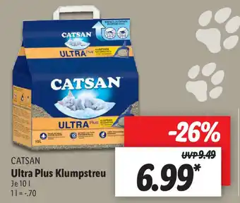 Lidl Catsan Ultra Plus Klumpstreu 10L Angebot