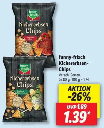 Lidl Funny Frisch Kichererbsen Chips 80g Angebot