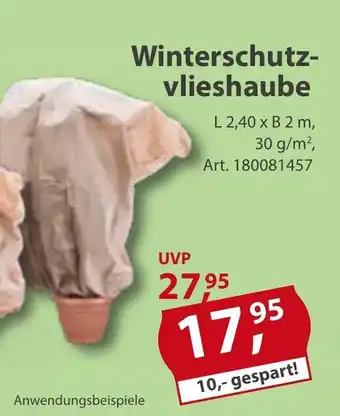Sonderpreis Baumarkt Winterschutzvlieshaube Angebot