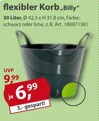 Sonderpreis Baumarkt flexibler Korb "Billy" Angebot