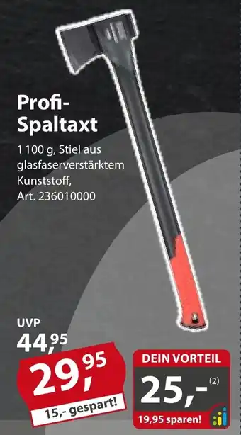 Sonderpreis Baumarkt Profi-Spaltaxt 1100g Angebot