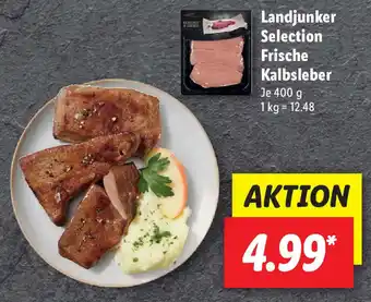 Lidl Landjunker Selection Frische Kalbsleber 400g Angebot