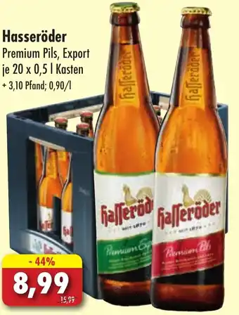 Lösch Depot Hasseröder Premium Pils 20x0,5 L Kasten Angebot