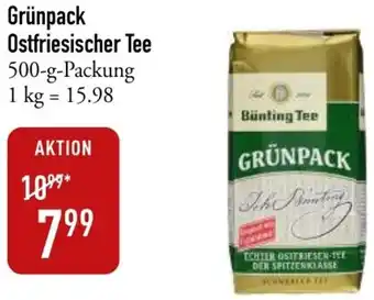 Galeria Markthalle Grünpack Ostfriesischer Tee 500 g Packung Angebot