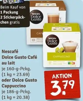 nahkauf Nescafé Dolce Gusto Café au lait 160 g oder Dolce Gusto Cappuccino 186 g Pckg. Angebot