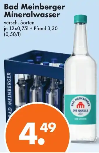 Trink und Spare Bad Meinberger Mineralwasser 12x0,75 L Angebot