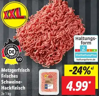 Lidl Metzgerfrisch Frisches Schweine-Hackfleisch 1 kg Angebot