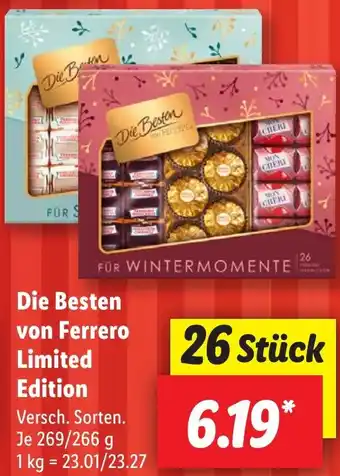 Lidl Die Besten von Ferrero Limited Edition 269/266 g Angebot