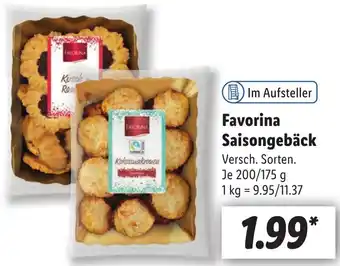 Lidl Favorina Saisongebäck 200/175 g Angebot