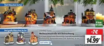 Lidl LIVARNO home Weihnachtsstraße mit Beleuchtung Angebot