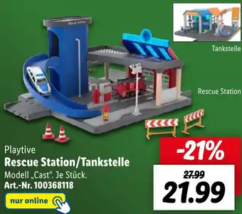 Lidl Playtive Rescue Station/Tankstelle Angebot